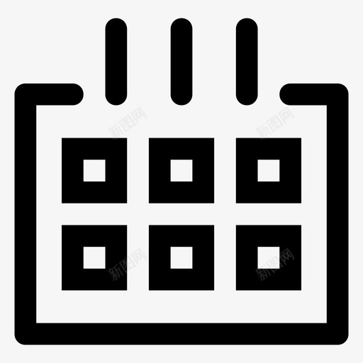 日历周时间图标svg_新图网 https://ixintu.com 周 应用程序图标 日 日历 日期 日程表 时间 月 约会 组织 计划器