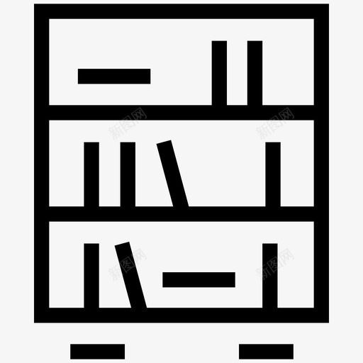 书架架子个人图书馆图标svg_新图网 https://ixintu.com 个人图书馆 书架 书籍衣橱 家具 抽屉 文件衣橱 架子