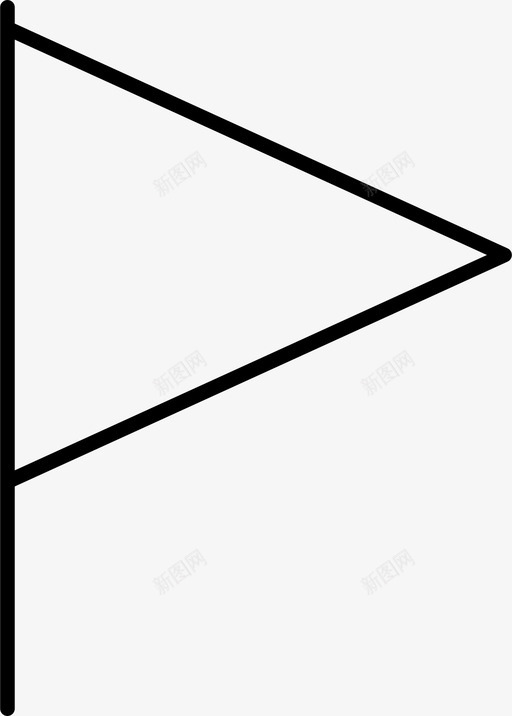 旗注意横幅图标svg_新图网 https://ixintu.com 信号 兴趣 图标线与一个中等边缘圆角 开始 旗 标记 横幅 注意 点