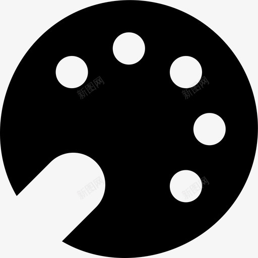 调色板艺术彩色图标svg_新图网 https://ixintu.com 彩色 油漆 网页界面 艺术 调色板 颜色