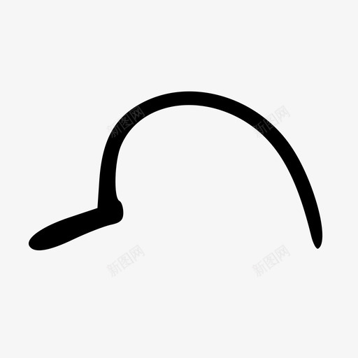 镰刀武器图标svg_新图网 https://ixintu.com 武器 镰刀
