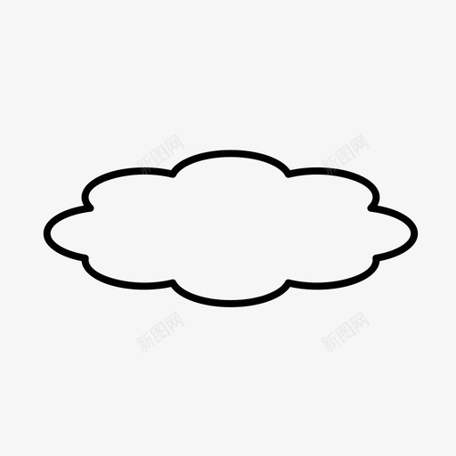云多云灰色图标svg_新图网 https://ixintu.com 云 多云 天气 潮湿 灰色 阴天 雨