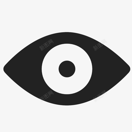 可见视觉感知图标svg_新图网 https://ixintu.com 可以看见 可用 可见 开放 感知 视觉