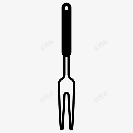 烧烤叉器具刺图标svg_新图网 https://ixintu.com 刺 厨房 叉子 器具 戳 炊具 烧烤叉 烹饪工具