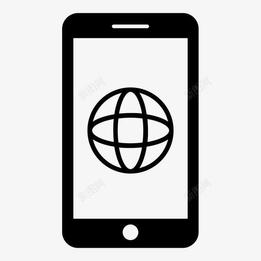 移动互联网移动购物网络图标svg_新图网 https://ixintu.com iphone wifi 信号 无线 智能手机 电话 移动互联网 移动购物 网络
