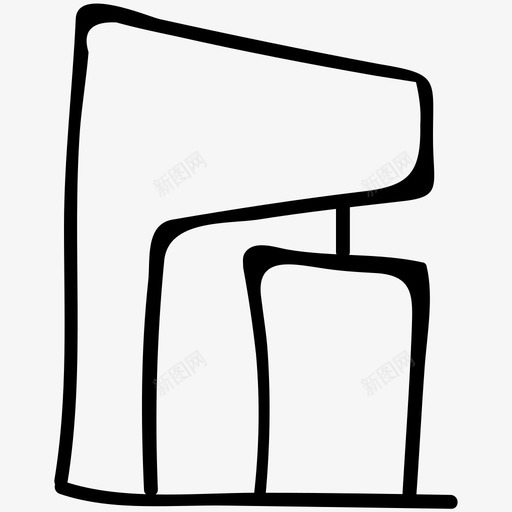 咖啡机电子手绘涂鸦图标svg_新图网 https://ixintu.com 咖啡机 电子手绘涂鸦图标