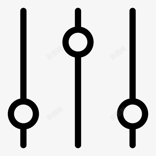 滑块增强减少增加减少图标svg_新图网 https://ixintu.com 仪表板 增加减少 增强减少 拨号 控制 水平 测量 混音器 滑块 用户设置