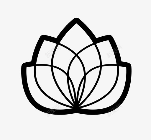 莲花芳香佛教图标svg_新图网 https://ixintu.com 佛教 包装 层 瑜伽 禅 花 芳香 莲花 调味品