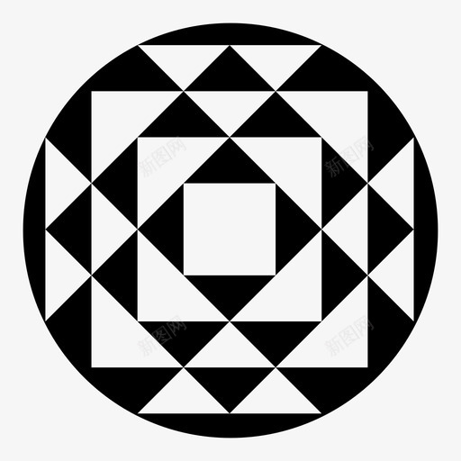抽象形状转弯三角形图标svg_新图网 https://ixintu.com 三角形 名词 图案设计 对象 形式 形状 抽象形状 转弯
