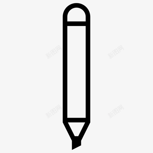 钢笔字体线条图标svg_新图网 https://ixintu.com 书写 墨水 字体 标记 笔帽 素描 线条 记号笔 轮廓 钢笔 铅笔 锐利笔