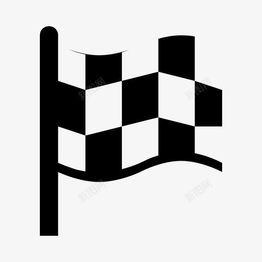 旗子方格完成图标svg_新图网 https://ixintu.com 任务 基本使用符号 完成 开始 方格 旗子 比赛 目标 赢家