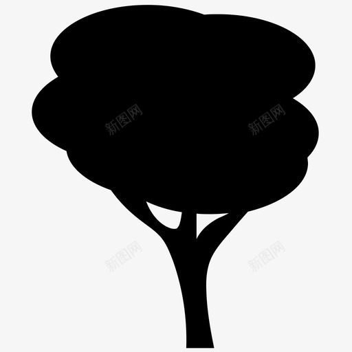 通用树树实体图标svg_新图网 https://ixintu.com 树实体图标 通用树