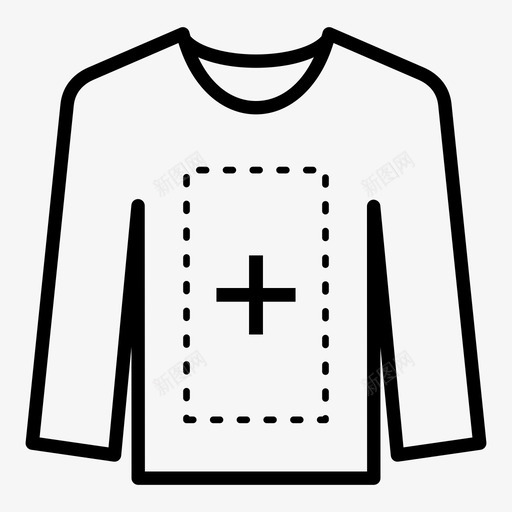 衬衫印花t恤图标svg_新图网 https://ixintu.com t恤 印花 服装 添加设计 背心 衣柜 衬衫