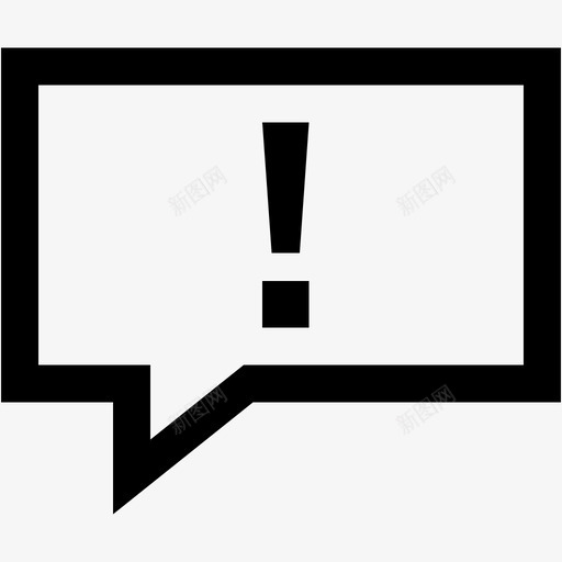 语音气泡消息讲话图标svg_新图网 https://ixintu.com 惊讶 感叹 消息 讲话 语音气泡 语音气球