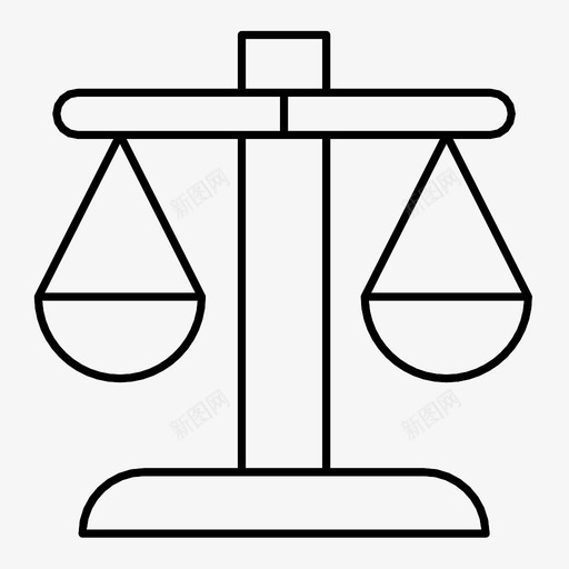 秤天平法庭图标svg_新图网 https://ixintu.com 司法 天平 法庭 法律 秤 称重 重量级 量度