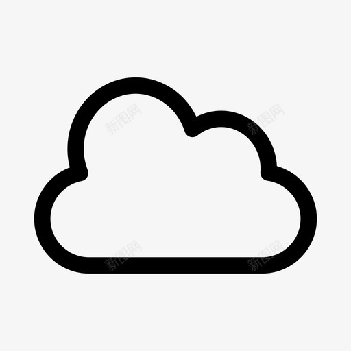 云空气多云图标svg_新图网 https://ixintu.com 云 多云 天气 天空 空气