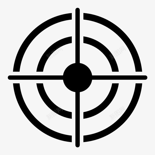 目标箭头靶心图标svg_新图网 https://ixintu.com 中心 点 目标 瞄准准心 箭头 营销 靶心