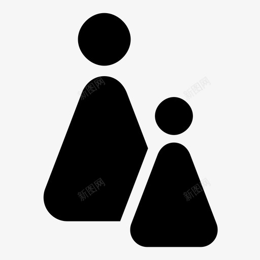 母女接子大小调整图标svg_新图网 https://ixintu.com 亲子 人 后代 大小调整 尊重 接子 木偶 母女 领主
