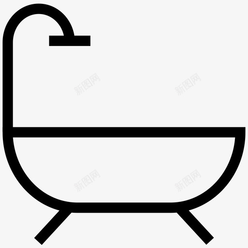 浴缸漂洗冲洗图标svg_新图网 https://ixintu.com 冲洗 放松 水 治疗 洗涤 浴缸 淋浴 漂洗 舒缓