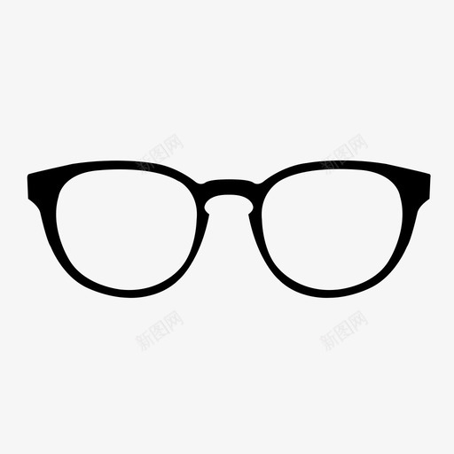 眼镜复古视图图标svg_新图网 https://ixintu.com 复古 复古眼镜框 时尚 眼镜 规格 视图 视觉 镜框 阴影
