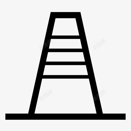 交通锥道路橙色图标svg_新图网 https://ixintu.com 交通锥 小心 工作 施工 橙色 道路 避免 锥