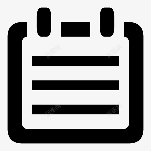 记事本书写速记本图标svg_新图网 https://ixintu.com iroiro图标集 书写 办公室 笔记 笔记本 纸张 脚本 螺旋装订 螺旋装订记事本 记事本 速记本