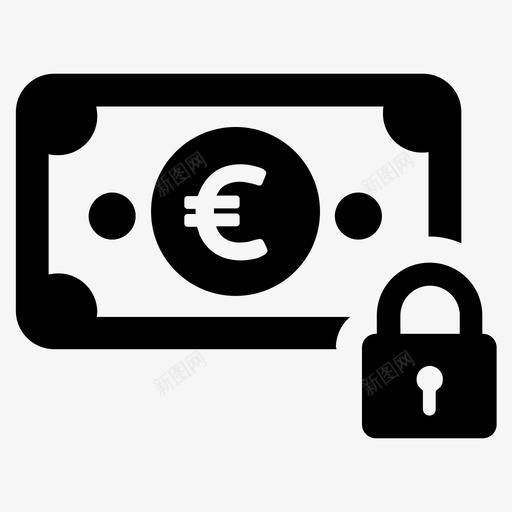 安全投资安全资金图标svg_新图网 https://ixintu.com 储物柜 储蓄 安全 安全投资 收入 欧元 现金 资金 金融业务 银行