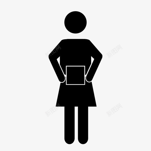 搬运称重取图标svg_新图网 https://ixintu.com 取 女人 女孩 提 搬运 盒子 礼物 称重 装配线 重