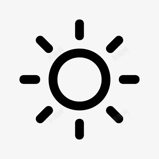 太阳大明亮图标svg_新图网 https://ixintu.com 光线 夏天 大 天气 天气图标第一卷 太阳 明亮 温暖 生命 阳光