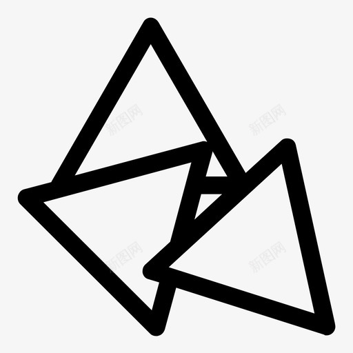 玉米饼薯条三角形萨尔萨图标svg_新图网 https://ixintu.com 三角形 墨西哥玉米片 墨西哥鳄梨酱 多力多 快餐 玉米 玉米饼薯条 简单的卷曲图标 节日 萨尔萨 食品