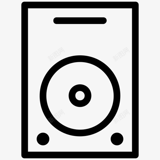 低音炮音频声音图标svg_新图网 https://ixintu.com 低音炮 声音 扬声器 扬声器设备 立体声 音频