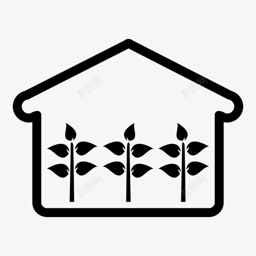 温室泥土花园图标svg_新图网 https://ixintu.com 园艺 室外 植物 水 泥土 温室 花园 阳光