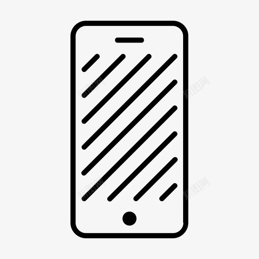 手机v10苹果iphone图标svg_新图网 https://ixintu.com 手机v10 苹果iphone