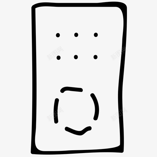 遥控器电子手绘涂鸦图标svg_新图网 https://ixintu.com 电子手绘涂鸦图标 遥控器