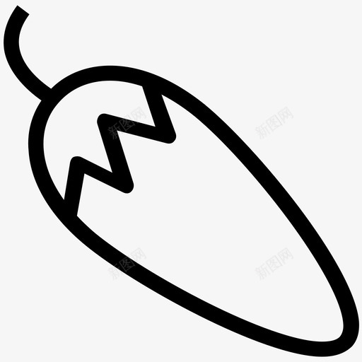 辣椒蔬菜辛辣图标svg_新图网 https://ixintu.com 墨西哥胡椒 蔬菜 辛辣 辣椒 香料