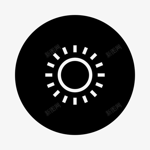 阳光明亮气候图标svg_新图网 https://ixintu.com 光线 天气 明亮 气候 温暖 阳光