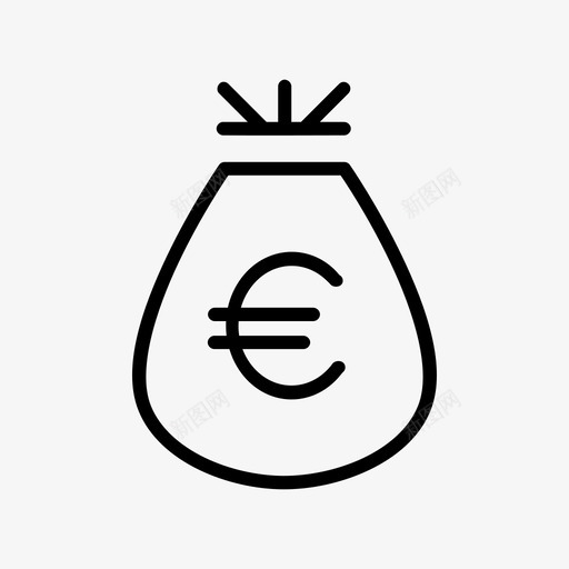 一袋钱奖励奖品图标svg_新图网 https://ixintu.com 一袋钱 商业 奖励 奖品 欧元 现金 现金袋 礼物 资金 金融 银行 银行和金融卷2