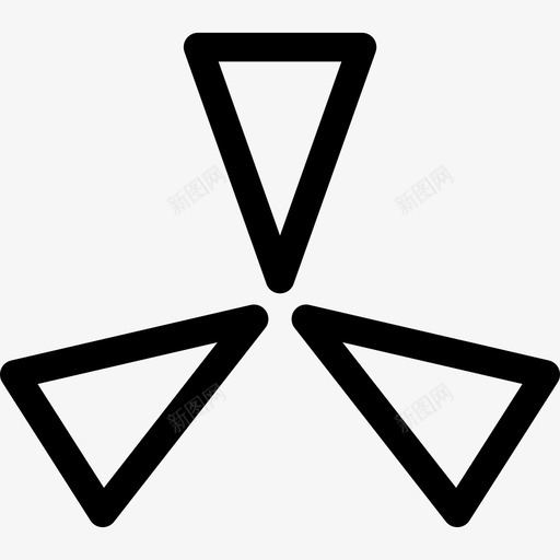 三个三角形组成一个三角形形状医学和健康图标svg_新图网 https://ixintu.com 三个三角形组成一个三角形 医学和健康 形状