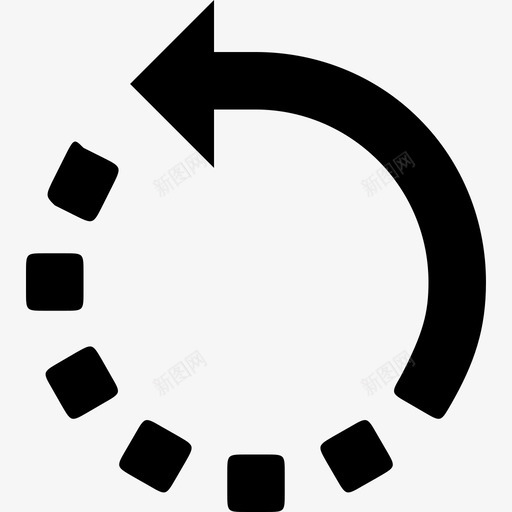 逆时针旋转向左格式图标svg_新图网 https://ixintu.com 向左 圆圈 旋转 更改 格式 箭头 逆时针 逆时针旋转