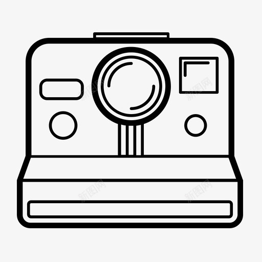 宝丽来相机图像摄影图标svg_新图网 https://ixintu.com 图像 图片 宝丽来旧相机 宝丽来相机 摄影 相机