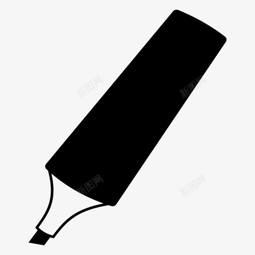 记号笔绘图突出显示图标svg_新图网 https://ixintu.com 书写 信纸 工具 突出显示 绘图 荧光笔 记号笔 黄色