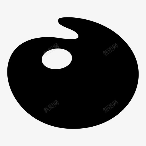 调色板色调颜料图标svg_新图网 https://ixintu.com 墨水 混合 画家调色板 绘画 色调 调色板 颜料