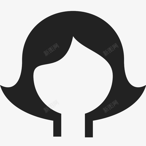 脸眼睛面部图标svg_新图网 https://ixintu.com 头发 女人 女性 微笑 眼睛 脸 面部 鼻子