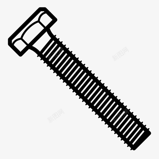 螺栓紧固件家具图标svg_新图网 https://ixintu.com 五金件 墙塞 家具 紧固件 螺栓 螺栓紧固件 螺纹紧固件