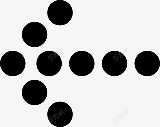 右箭头虚线箭头图标svg_新图网 https://ixintu.com 右箭头 虚线箭头