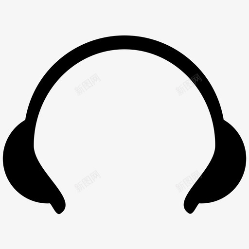 耳机游戏音乐图标svg_新图网 https://ixintu.com 听力 游戏 耳机 耳罩 音乐