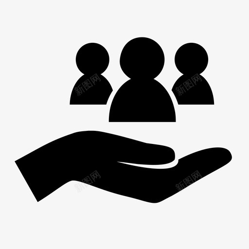 促进公益事业图标svg_新图网 https://ixintu.com 促进公益事业