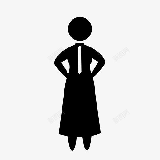 女人工作领带图标svg_新图网 https://ixintu.com 创业者 创始人 女人 女商人 女孩 工作 检查员 经理 老板 领导 领带 首席执行官