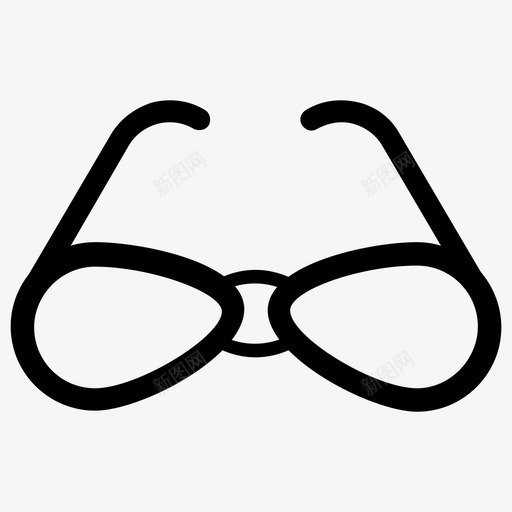 眼镜护目镜阅读眼镜图标svg_新图网 https://ixintu.com 125教育实体图标 护目镜 眼镜 视图 阅读眼镜