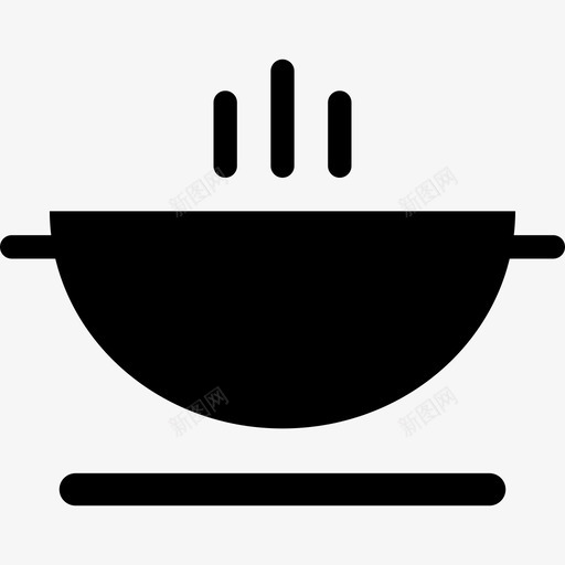 炒锅热菜烤架图标svg_新图网 https://ixintu.com 火锅 炉子上的锅 炒锅 烤架 热菜 碗 锅